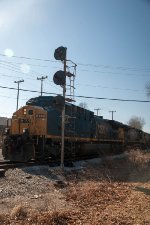 CSX 477 at the nonfunctioning signal.